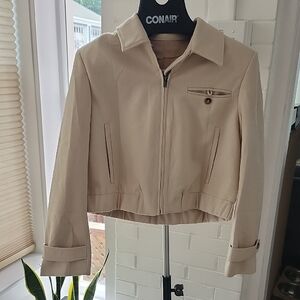 Women's Chevron Cream Jacket, Medium